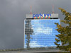 Berliner Fernsehturm spiegelt sich im Forum-Hotel